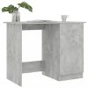Íróasztalok, vidaXL betonszürke szerelt fa íróasztal 100 x 50 x 76 cm