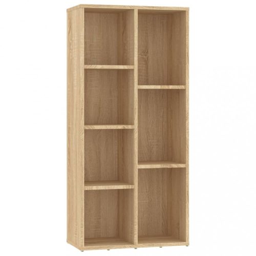 Könyvespolcok, állópolcok, vidaXL sonoma tölgy színű szerelt fa könyvszekrény 50x25x106 cm