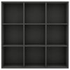 Könyvespolcok, állópolcok, vidaXL szürke szerelt fa könyvszekrény 98 x 29 x 97,5 cm