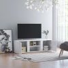 Nappali bútorok, vidaXL magasfényű fehér szerelt fa TV-szekrény 120 x 34 x 37 cm