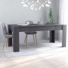 Konyha- és étkezőasztalok, vidaXL szürke forgácslap étkezőasztal 180 x 90 x 76 cm
