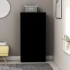 Büfé- és tálalóasztalok, vidaXL fekete fiókos forgácslap komód 60 x 35 x 121 cm