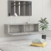Nappali bútorok, vidaXL betonszürke szerelt fa TV-szekrény 120 x 30 x 30 cm