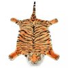 Szőnyegek, vidaXL barna plüss tigris szőnyeg 144 cm