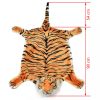 Szőnyegek, vidaXL barna plüss tigris szőnyeg 144 cm