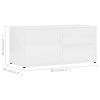 Nappali bútorok, vidaXL magasfényű fehér szerelt fa TV-szekrény 80 x 34 x 36 cm