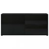 Nappali bútorok, vidaXL magasfényű fekete forgácslap TV-szekrény 80 x 34 x 36 cm