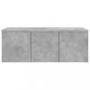 Nappali bútorok, vidaXL betonszürke szerelt fa TV-szekrény 80 x 34 x 30 cm