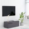 Nappali bútorok, vidaXL magasfényű szürke szerelt fa TV-szekrény 80 x 34 x 30 cm