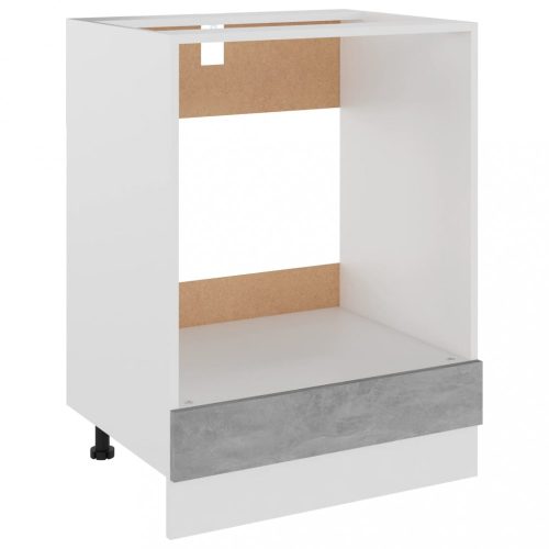 Konyhaszekrények, vidaXL Lyon betonszürke szerelt fa sütőszekrény 60 x 46 x 81,5 cm