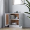 Könyvespolcok, állópolcok, vidaXL magasfényű fehér szerelt fa könyvszekrény 82,5 x 30,5 x 80