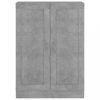 Könyvespolcok, állópolcok, vidaXL betonszürke szerelt fa könyvszekrény 82,5 x 30,5 x 115 cm