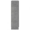 Könyvespolcok, állópolcok, vidaXL betonszürke szerelt fa vitrinszekrény 82,5 x 30,5 x 115 cm