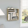 Fali polcok és párkányok, vidaXL fehér és sonoma tölgy szerelt fa fali polc 45,1 x 16 x 45,1