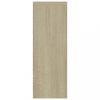 Fali polcok és párkányok, vidaXL fehér és sonoma tölgy szerelt fa fali polc 45,1 x 16 x 45,1