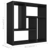 Fali polcok és párkányok, vidaXL magasfényű fekete forgácslap fali polc 45,1 x 16 x 45,1 cm