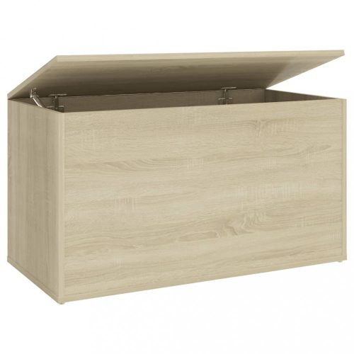 Tárolóládák, vidaXL sonoma tölgy színű szerelt fa tárolóláda 84 x 42 x 46 cm