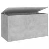 Tárolóládák, vidaXL betonszürke szerelt fa tárolóláda 84 x 42 x 46 cm