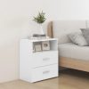 Éjjeliszekrények, vidaXL 2 db magasfényű fehér éjjeliszekrény 50 x 32 x 60 cm