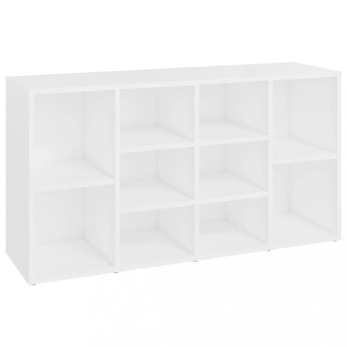 Cipőpolcok és -állványok, vidaXL fehér szerelt fa cipőtároló pad 103 x 30 x 54,5 cm
