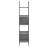 Könyvespolcok, állópolcok, vidaXL betonszürke szerelt fa könyvszekrény 40 x 35 x 180 cm