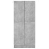 Ruhásszekrények, vidaXL betonszürke szerelt fa ruhásszekrény 82,5 x 51,5 x 180 cm