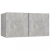 Nappali bútorok, vidaXL 3 db betonszürke függő TV-szekrény 60 x 30 x 30 cm