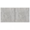 Nappali bútorok, vidaXL 3 db betonszürke függő TV-szekrény 60 x 30 x 30 cm