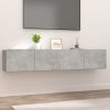 Nappali bútorok, vidaXL 2 db betonszürke szerelt fa TV-szekrény 80 x 30 x 30 cm