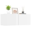 Nappali bútorok, vidaXL 2 db magasfényű fehér szerelt fa TV-szekrény 80x30x30 cm