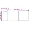 Nappali bútorok, vidaXL 2 db magasfényű fehér szerelt fa TV-szekrény 80x30x30 cm