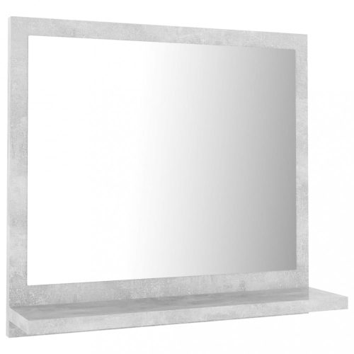 Fürdőszobai pipereasztalok, vidaXL betonszürke szerelt fa fürdőszobai tükör 40 x 10,5 x 37 cm