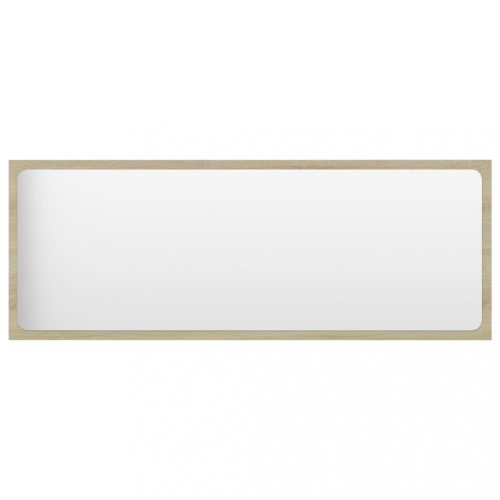 Fürdőszobai pipereasztalok, 804633 vidaXL Bathroom Mirror Sonoma Oak 100x1,5x37 cm Chipboard