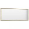 Fürdőszobai pipereasztalok, 804633 vidaXL Bathroom Mirror Sonoma Oak 100x1,5x37 cm Chipboard