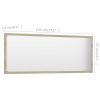 Fürdőszobai pipereasztalok, 804633 vidaXL Bathroom Mirror Sonoma Oak 100x1,5x37 cm Chipboard