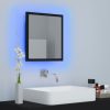 Fürdőszobai pipereasztalok, vidaXL fekete akril LED-es fürdőszobai tükör 40 x 8,5 x 37 cm
