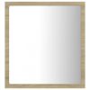 Fürdőszobai pipereasztalok, vidaXL sonoma tölgy akril LED-es fürdőszobai tükör 40x8,5x37 cm
