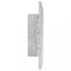 Fürdőszobai pipereasztalok, vidaXL betonszürke akril LED-es fürdőszobatükör 40x8,5x37 cm