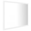 Fürdőszobai pipereasztalok, vidaXL fehér akril LED-es fürdőszobai tükör 60 x 8,5 x 37 cm