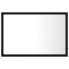 Fürdőszobai pipereasztalok, vidaXL fekete akril LED-es fürdőszobai tükör 60x8,5x37 cm