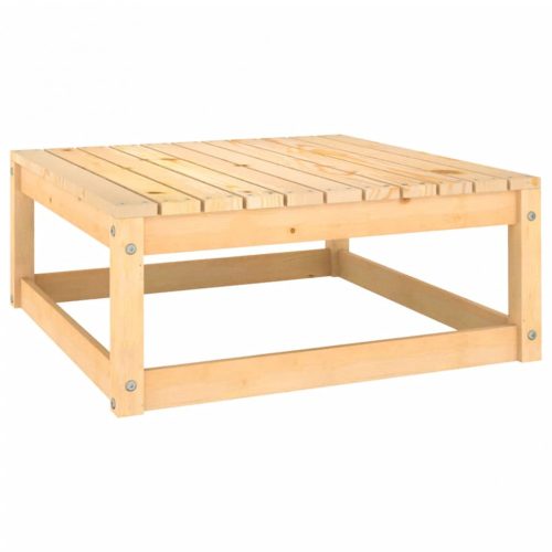 Kültéri kanapé szettek, vidaXL tömör fenyőfa kerti lábtartó 70 x 70 x 30 cm