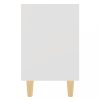 Éjjeliszekrények, vidaXL 2 db fehér éjjeliszekrény tömör fa lábakkal 40 x 30 x 50 cm