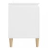 Nappali bútorok, vidaXL fehér TV-szekrény tömör falábakkal 103,5 x 35 x 50 cm