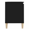 Nappali bútorok, vidaXL fekete TV-szekrény tömör falábakkal 103,5 x 35 x 50 cm
