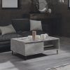 Dohányzóasztalok, vidaXL betonszürke szerelt fa dohányzóasztal 90 x 60 x 35 cm