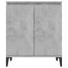 Büfé- és tálalóasztalok, vidaXL betonszürke szerelt fa tálalószekrény 60 x 35 x 70 cm
