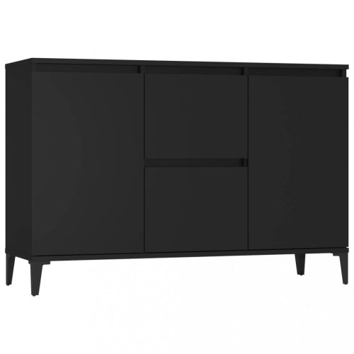 Büfé- és tálalóasztalok, vidaXL fekete szerelt fa tálalószekrény 102 x 35 x 70 cm
