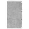 Éjjeliszekrények, vidaXL 2 db betonszürke szerelt fa éjjeliszekrény 40 x 35 x 62,5 cm