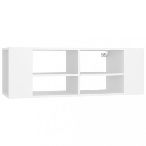 Nappali bútorok, vidaXL fehér szerelt fa falra szerelhető TV-szekrény 102 x 35 x 35 cm