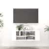 Nappali bútorok, vidaXL fehér szerelt fa falra szerelhető TV-szekrény 102 x 35 x 35 cm